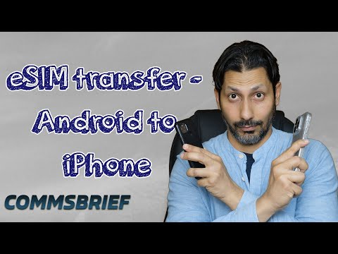 Transferring eSIM from Android to iPhone using QR code