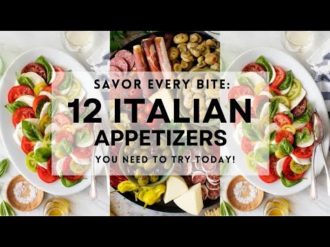 12 Easy ITALIAN APPETIZERS For a Crowd! | Delicious Recipe Ideas #appetizerideas #appetizers