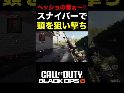 【COD:BO6】BO6スナイパーで頭を狙い撃ち‼︎ヘッショの音ぉ〜【新作COD】