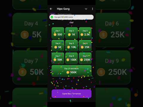 Hipo Gang | Log In Daily To Claim $HPO Tokens | DeFi Tap-to-Earn