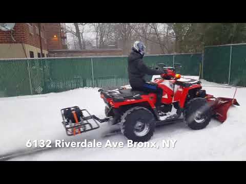 Plowing Properties with Polaris Sportsman 570 ATV