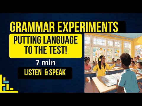 GRAMMAR Experiments || Learn English Grammar || Graded Reader || Improve Your English