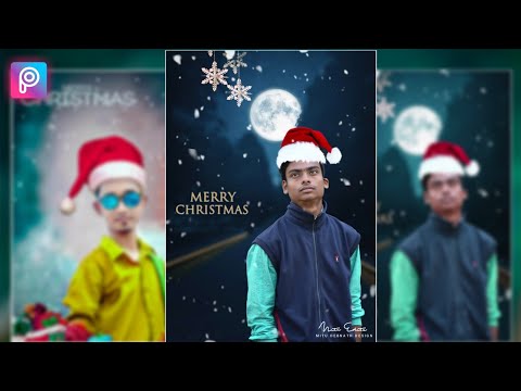 Christmas Day Photo Editing In PicsArt, Happy New Year 2020