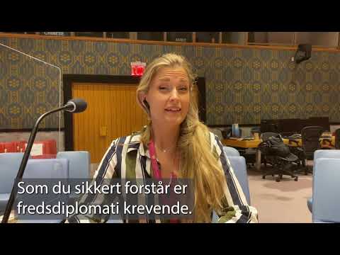 Norge er medlem  Sikkerhetsrådet - Fredsdiplomati på agendaen-