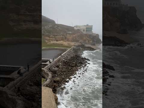 Spectacular view of Sutro Baths & the Pacific Ocean from Point Lobos at Lands End in San Francisco!