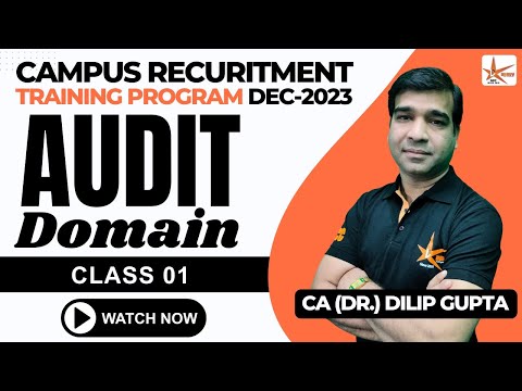 Audit Domain Class 01 || Campus Recuritment Training Program || Dhruv Coaching Classes Jaipur