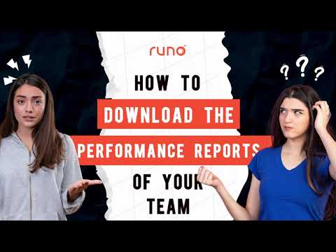 How to download performance reports of your team | Mobile App | Runo