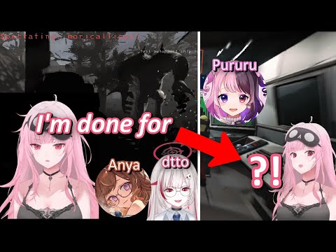 Calli gets saved last second by Pururu | EN Subs [Lethal Company] MultiPOV VCR RUST group