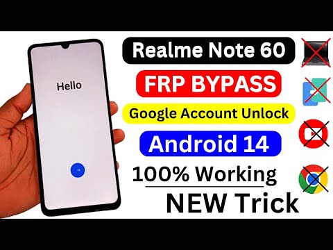 Realme Note 60 FRP BYPASS ✅ Android 14 | Realme Note 60 Frp Unlock Google Account Bypass Without Pc