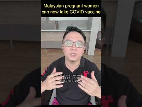 Malaysian pregnant women can now take COVID vaccine #shorts