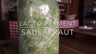 How To Make Your Own Lacto-Fermented Sauerkraut