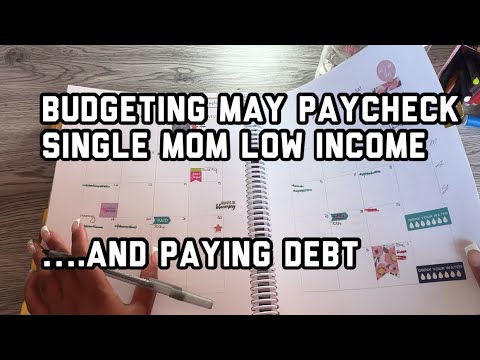 Budget by Paycheck | Budget Paycheck paying off debt as Single Mom Paycheck Budget