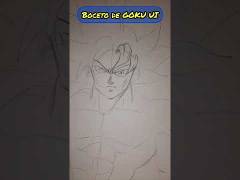 Dibujo Exprés de Goku UI #gokuultrainstinct #dibujotradicional #shortsfeed