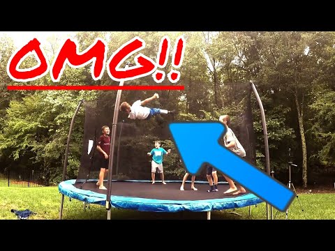 FOUR PEOPLE DOUBLE BOUNCE SIX YEAR OLD!! **NOT CLICKBAIT** (insane)