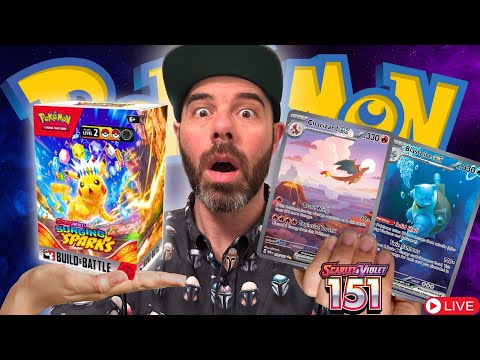 🔴Pokemon STORE OPENINGS + SURGING SPARKS GIVEAWAYS LIVE! Watch and Win Now! Round 2!