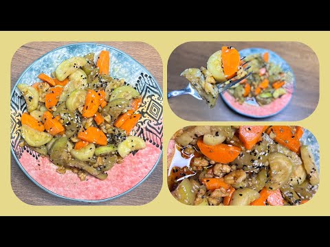 Zucchini carrots eggplant | combination that tasted unique | after exercise and gym | number 2 🍆🥕