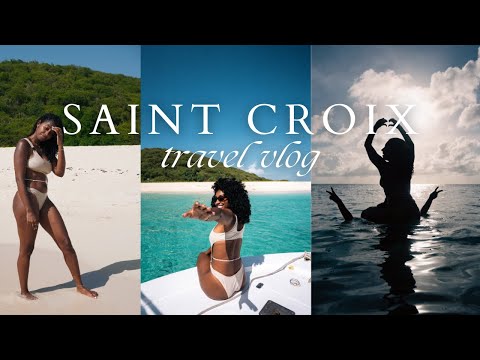 travel vlog | visiting St. Croix, vacation prep, & taking a boat to Buck Island !