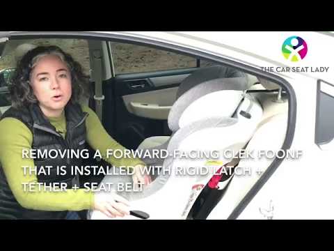 Remove a forward-facing Clek Foonf - The Car Seat Lady