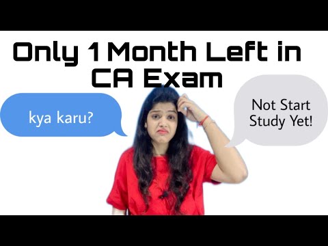 Only 1 Month Left in CA Exam 🤯 अभी तक Study Start नहीं की, क्या करूँ ? क्या अभी भी attempt clearहोगा