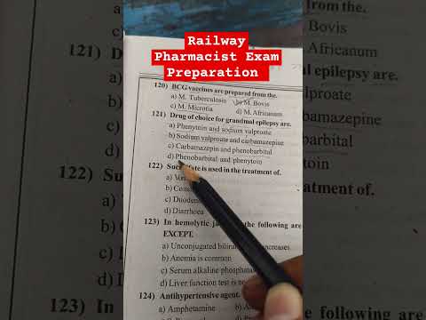 Railway Pharmacist Exam Preparation @GPATDISCUSSIONCENTER @MANISH06 @PHARMAROCKSMEDICINE #neet