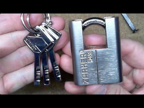 [121] Zarker J45S Disc Detainer Padlock Picked Open