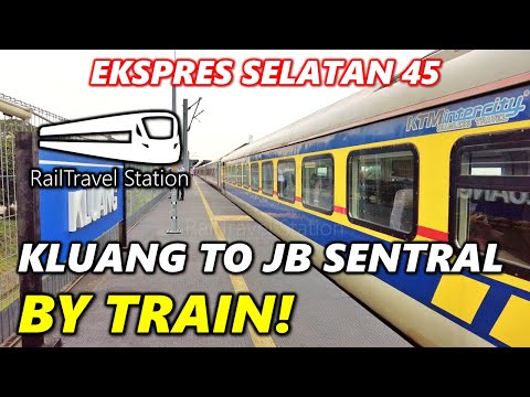 KTM EKSPRES SELATAN FROM KLUANG TO JB SENTRAL! 🇲🇾🚆 KTM Ekspres Selatan 45dn Kluang→JB Sentral