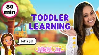 💛 Best of Ms Moni - Songs, Animals, Food, Toys & Play | Toddler Learning Videos