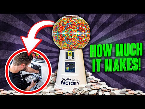 Collecting SO MANY Quarters From Our GIANT Gumball Machine!