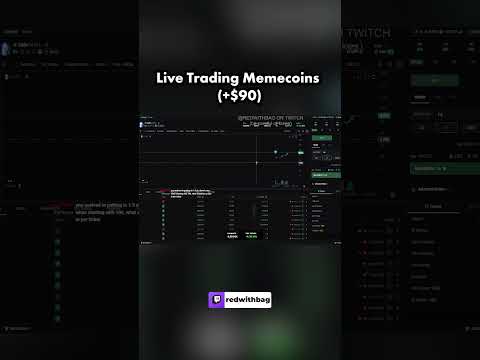 I Made $90 Trading Memecoins Live!