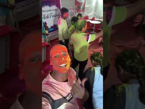 Holi celebration at my ￼ showroom #like #share #subscribe #2024  #indur Adithya vlogs￼#happy Holi