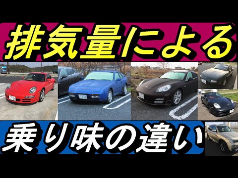 【クルマの話】エンジン排気量による運転感覚の違い。あくまで主観的なものですけど・・・。今回は自然吸気のみです。