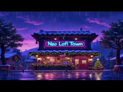 Rainy Christmas Coffee Shop ☕🎄🌧️ – Lofi Hip Hop Beats with Cozy Holiday Rain Sounds 🎶✨