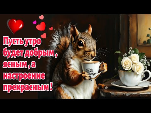 🌞☕🍁Самого доброго осеннего  утра!🍁Благословенного дня!🌞Красивая музыкальная открытка