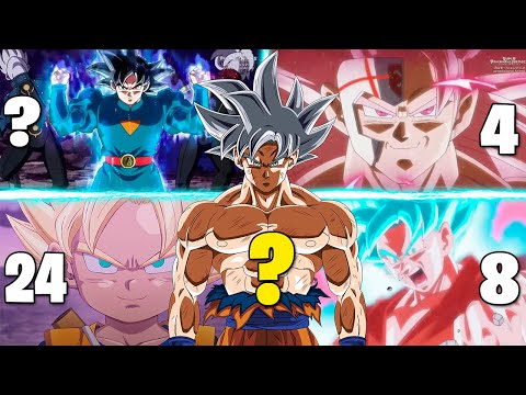 30 STRONGEST GOKU TRANSFORMATIONS IN DRAGON BALL