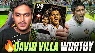 I PLAYED WITH FREE DAVID VILLA REVIEW🤯 CRAZY DRIBBLES #efootball #davidvilla