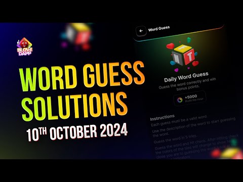 BLove DApp Daily Word Guess Answers | 10th October 2024 #BLoveDApp #BLOVE