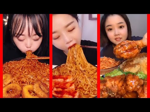 면치기면먹방 모음불닭볶음면 | Spicy Chicken Noodle Eating Show | Ep35