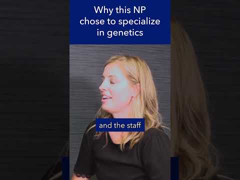 Why this Nurse Practitioner Specialized in Genetics #shorts