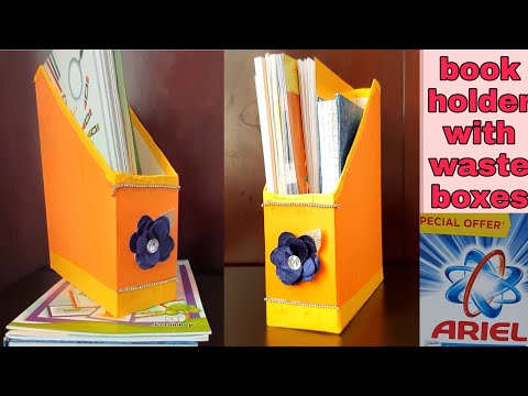 How to make book holder | Book organizer | Best Out of waste | DIY | Indu Creatives