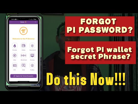 How to recover PI password | How to recover PI wallet secret phrase