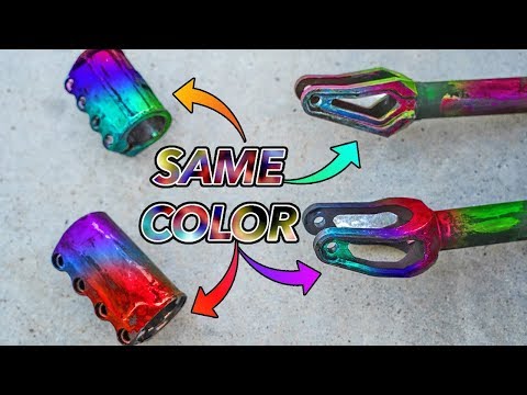 COLOR SHIFT PAINT VS SCOOTER PARTS (ALWAYS CHANGING)