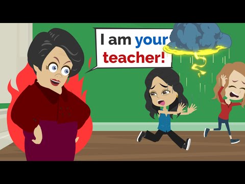 Nora has a NEW TEACHER | Easy English conversation practice | Nora English