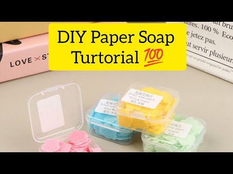 How to Make Papersoap at Home | DIY Paper Soap | Homemade paper soap #craft #creativity