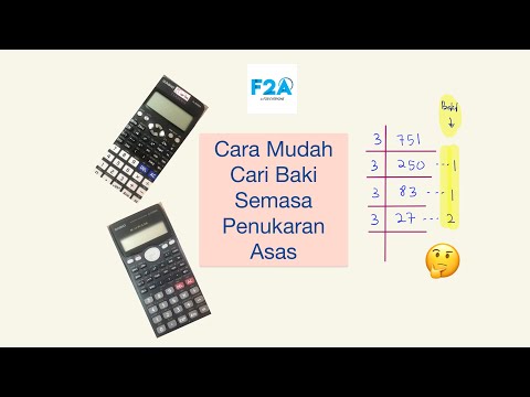 Cara Mudah Cari Baki Semasa Penukaran Asas (Menggunakan Kalkulator Classwiz fx-570EX & fx-570MS)