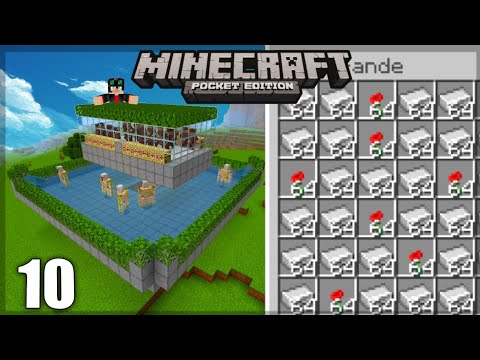 FIZ A MELHOR FARM DE FERRO DO MINECRAFT PE 1.19 - MINECRAFT SURVIVAL 1.19 #10 (MINECRAFT BEDROCK)