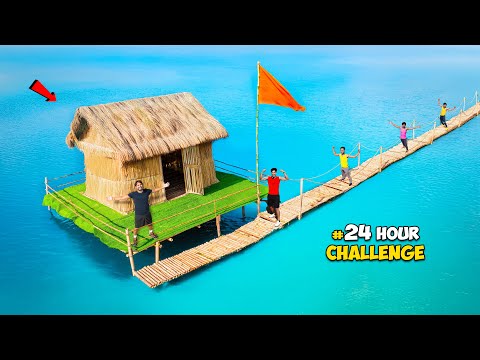 Living 24 Hours In Water...लेकिन पानी में साँप है 😰 | Challenge Accepted