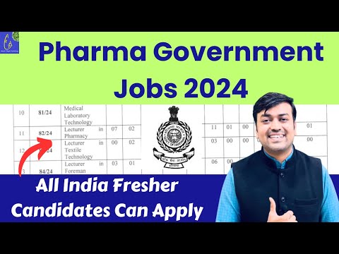 Pharma Government Jobs 2024 || Pharmacy Lecturer under Public Service Commission, 11 Vacancies HPSC