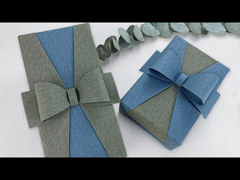 Gift Wrapping｜Gift Packing Ideas + Easy Paper Bow For Gift Box