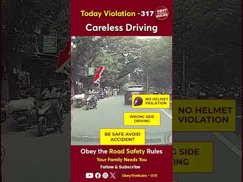 Today Violation 317 Unsafe Road Crossing #otr #roadsafety #chennaitrafficpolice