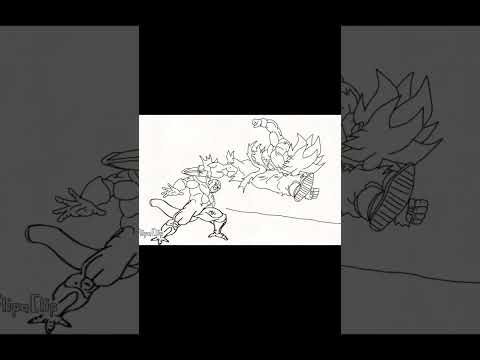 Goku vs Freeza animation #gokuvsfreeza #animefight #animation #shorts